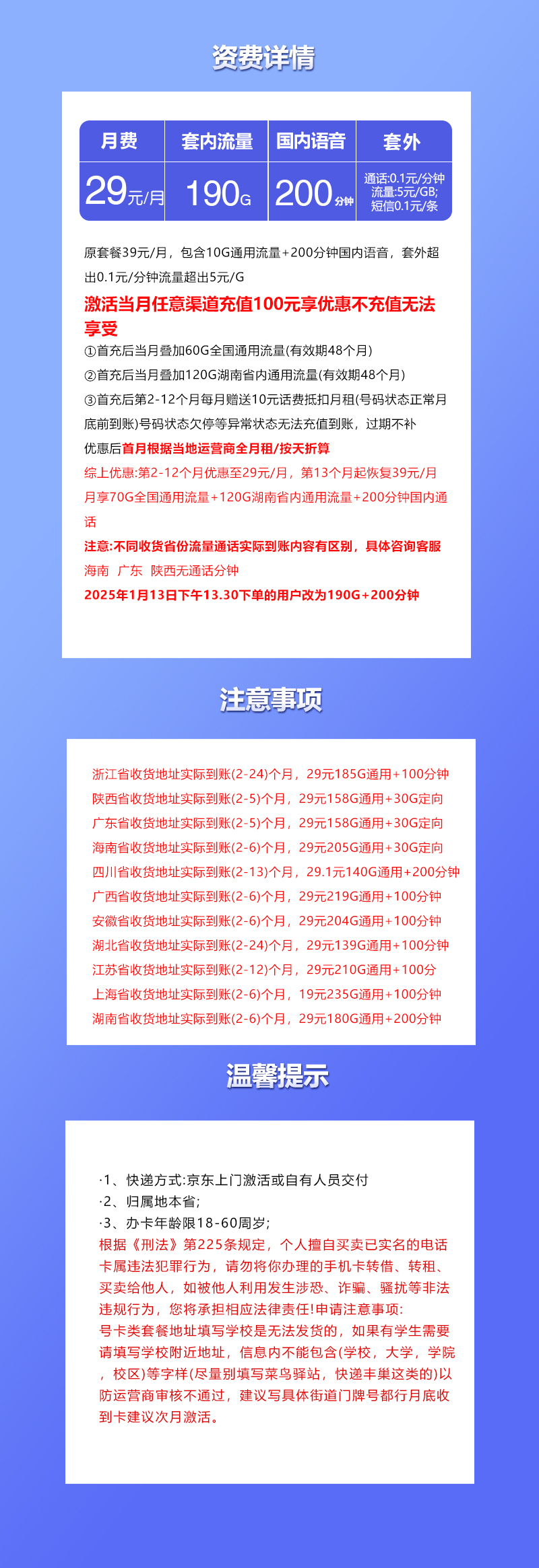 联通沧集卡【29元190G 爆款本省卡】  第2张